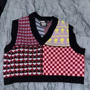 The Ragged Priest Multicolor Knit Vest